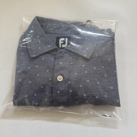 FootJoy Polo Shirt All Over Print Mens Large‎ Embroidered 1914 Golf - Picture 11 of 11